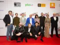 Obsada filmu "Jak zostałem gangsterem" na czerwonym dywanie.