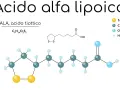 Acido alfa lipoico (ALA) a cosa serve? Struttura chimica e formula C8H14O2S2. Utile antiossidante.