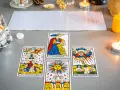 Una lectura de tarot con cartas como La Fuerza, La Maison Dieu y Le Jugement. ¿Los arcanos sí o no?