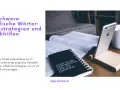 Lerne 17 schwere englische Wörter mit Strategien, um das schwerste englische Wort der Welt zu meistern. Ein iPhone und ein Notizbuch liegen neben einem Buch.