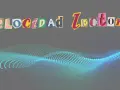 Letras recortadas forman "Velocidad Lectora". Una onda de puntos luminosos turquesas se ondula en la parte inferior.