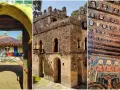 Etiopia dawniej: kolorowa cerkiew, kamienny zamek i zdobiony freskami sufit.