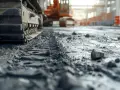 Gąsienice koparki na budowie. Sprawdź, jaka jest utwardzenie drogi cena za m2.