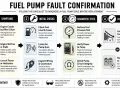 Checklist zur Diagnose eines Kraftstoffpumpenproblems. Prüfe Symptome, Kraftstoffstand, Sicherungen, Geräusche, Verkabelung, Druck und Strom, bevor du die Kraftstoffpumpe wechseln lässt.