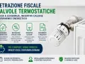Detrazione fiscale per valvole termostatiche e incentivi caldaie. Risparmio energetico e comfort con la mera sostituzione caldaia.