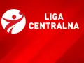 Logo z białą postacią w ruchu i napisem LIGA CENTRALNA.
