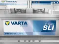 Zwei Varta Autobatterien, Modell F18 85Ah, 12V 800A. Informiere dich, was kostet eine Autobatterie dieses Typs.
