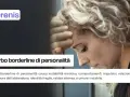 Donna con la testa appoggiata, simbolo di un test sul disturbo borderline di personalità. Descrive instabilità emotiva e paura dell'abbandono.