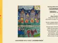 Ilustracja do wiersza Gałczyńskiego "Zaczarowana dorożka". Widać dorożkę z parą, nocne miasto i księżyc.