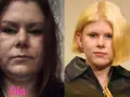 Dwie twarze: po lewej Ola, po prawej młoda Aleksandra Gietner z blond włosami.