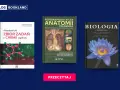 Książki do studiów z biologii i chemii: atlas anatomii, zbiór zadań z chemii, podręcznik "Biologia Campbell".