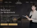 Notariusz na Mokotowie. Magdalena Pacuła-Ziemińska oferuje profesjonalne usługi notarialne, w tym akty sprzedaży, darowizny i spadkowe. Zapraszamy do kontaktu.