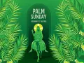 Jesus rides into Jerusalem on Palm Sunday, greeted by palm branches. A homily for this year's Palm Sunday would reflect on this triumphant entry.