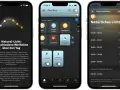 App-Ansicht: "Natürliches Licht" passt die Beleuchtung über den Tag an, von kühlem Morgenlicht bis warmem Abendlicht.