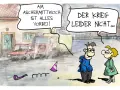 Zwei Leute sprechen über den Aschermittwoch. Einer sagt: "Am Aschermittwoch ist alles vorbei!". Der andere antwortet: "Der Krieg leider nicht...". Lustig, oder?