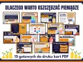 Jak najlepiej oszczędzać pieniądze? Poznaj 15 gotowych kart PDF z poradami, jak mądrze gospodarować finansami i realizować marzenia.