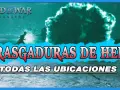 Kratos se enfrenta a rasgaduras de hel en el reino de Fimbulwinter. Todas las ubicaciones.