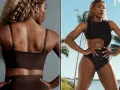 Serena Williams, mostrando su físico atlético. Su serena williams peso y altura son un testimonio de su dedicación.