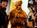 Tres soldados de los juegos de Call of Duty, listos para la acción.