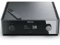 Elegancki wzmacniacz Rotel Michi X3 z pilotem. Wyświetlacz pokazuje "PHONO Analog Input 38".