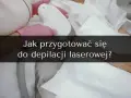 Ręce w różowych rękawiczkach trzymają depilator. Tekst na zdjęciu: "Jak przygotować się do depilacji laserowej?".
