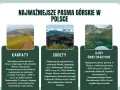 Trzy pasma górskie w Polsce: Karpaty, Sudety i Góry Świętokrzyskie. Od skalistych szczytów po malownicze krajobrazy, te niskie góry w Polsce oferują różnorodność przyrody i historii.