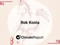 Ilustracja przedstawia biegnącego konia z napisem "Rok Konia".