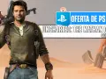 Nathan Drake, con un rifle al hombro, posa en un desierto. Oferta de PS Store: Uncharted: The Nathan Drake Collection.