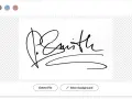 Signature de P. Smith, une œuvre qui semble avoir une patte artistique.