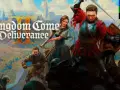 La portada de Kingdom Come Deliverance 2 muestra a guerreros en combate medieval, con un caballero de rojo en primer plano.
