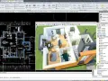 Program dla architektów: widok planu parteru i wizualizacja 3D domu, z panelem projektu po prawej.