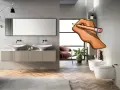 Disegno a matita su un bagno moderno: quanto costa rifare un bagno di 5mq?