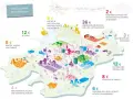 Illustration zeigt, wie Kirchensteuer für Kinder, Jugend und Familie, Bildung und andere Zwecke verwendet wird.