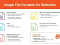 Przewodnik po formatach zdjęć dla stron internetowych: WEBP, JPG, GIF, PNG, SVG. Wybierz odpowiedni format pliku.