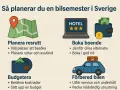 Planera din roadtrip Sverige sommar: karta, hotellbokning, budget och bilförberedelser.