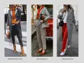 Drei Frauen zeigen modische Outfits: elegant, lässig und schick. Der dresscode elegant frauen wird hier modern interpretiert.