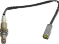 Oxygen sensor, a common culprit for the p0137 code, featuring a metal threaded end and a black wire leading to a gray connector.