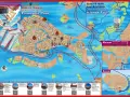 Mappa di Venezia con itinerari hop on hop off: Linea A (San Marco-Lido-Murano) e Linea B (Murano-Torcello-Burano).