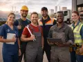 Ein Lächeln sagt mehr als tausend Worte: Hier sind Menschen verschiedener Berufe, die zeigen, was ist der beste beruf – die Arbeit, die man liebt.