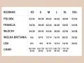 Tabela rozmiarów odzieży. XS jaki to rozmiar? Polska 32/34, Francja 34/36, Włochy 36/38, UK 4/6, USA 0/2, Chiny 160-165/84-86.