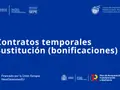 Contratos temporales de sustitución con bonificaciones. Información sobre requisitos y la bonificación para sustitución de maternidad.