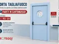 Porta tagliafuoco per pareti in cartongesso, con resistenza EI/REI 120, garantisce sicurezza e compartimentazione.