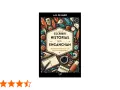 El libro "El arte de escribir historias que enganchan" de A.M. de Haro, un ejemplo de argumento de libro, con un diseño vibrante y elementos de escritura.