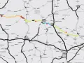 Trasa S10 pokazuje, ile jest kilometrów ze Szczecina do Warszawy, prowadząc przez Piłę, Bydgoszcz, Toruń i Płock.