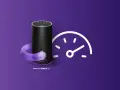 Router Play BOX NET z światłowodem i ikoną prędkościomierza. Dowiedz się, jak zwiększyć prędkość internetu.
