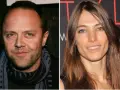 Lars Ulrich i jego żona, Jessica Miller, uśmiechają się do obiektywu.