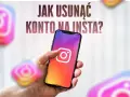 Chcesz wiedzieć, jak usunąć konto na Insta? Na ekranie telefonu widać ikonę Instagrama, a wokół niej inne, rozmyte loga.