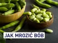 Świeży bób w łupinach i wydłubane ziarna w miseczkach. Dowiedz się, czy bób można mrozić, by cieszyć się nim dłużej.