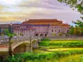 Ponte e edifici storici a Parma, un luogo incantevole da esplorare.