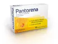 Opakowanie leku Pantorena 20 mg, tabletki dojelitowe, z grafiką żołądka.